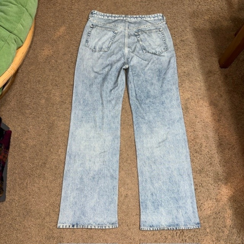 Rag & Bone Miramar Sofie Wide Leg Pants Cotton Terry Sweatpant Jean Rally 28 - Picture 7 of 11